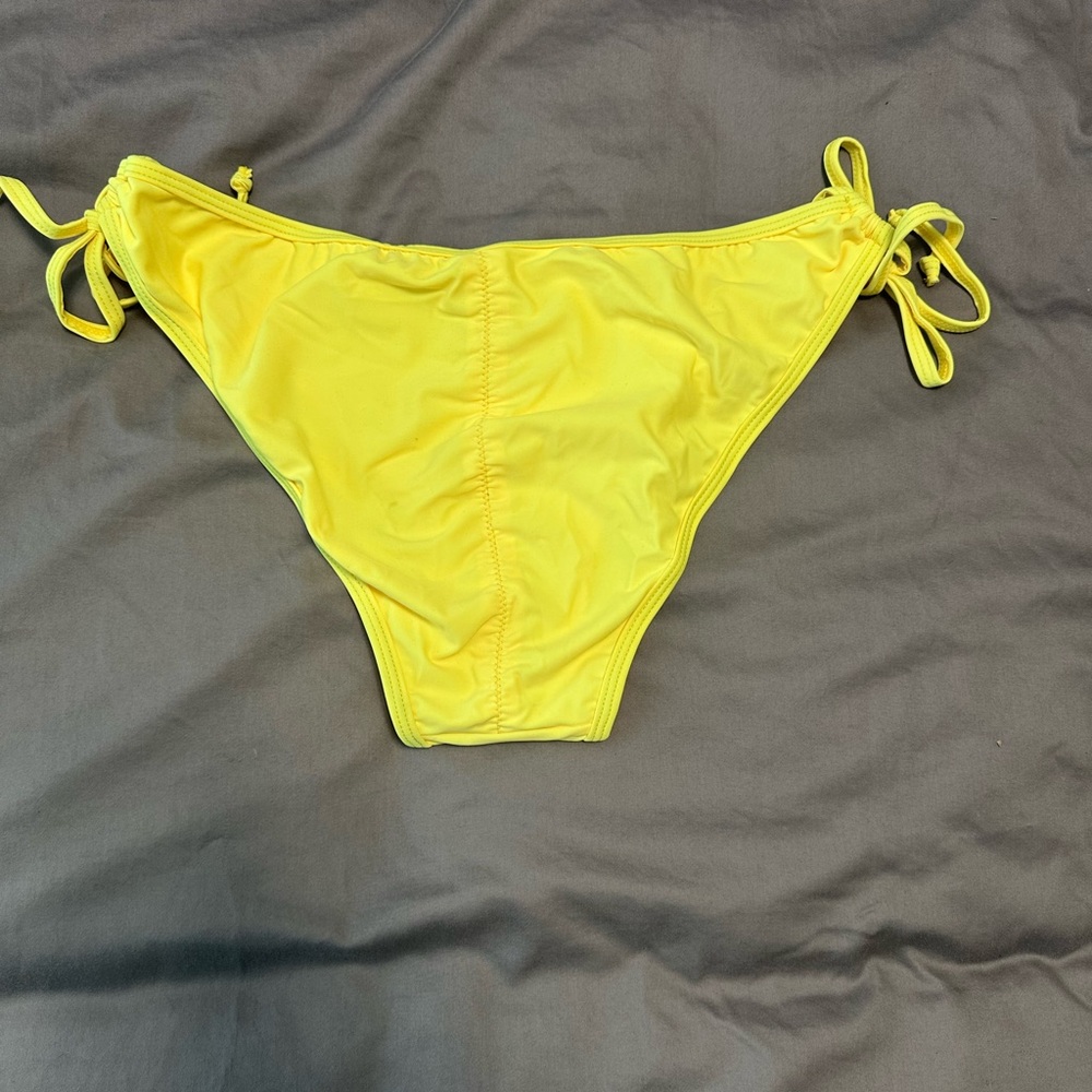 Yellow Bikini Bottom with Side Ties